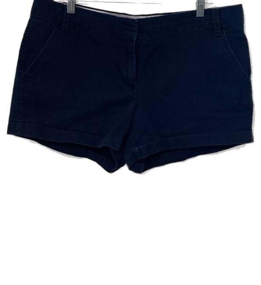 J.Crew Women’s Chino Size 12,  3-Inch Navy Blue 100% Cotton Shorts.